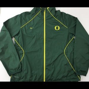 Oregon Ducks Nike Storm Fit running jacket.